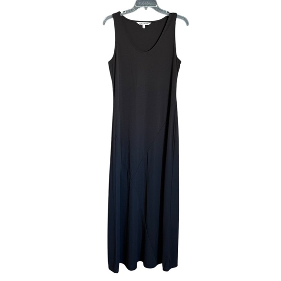 Elizabeth and James Black Liquid Travel Knit Sleeveless Tank Style Maxi Dress M - Picture 1 of 9